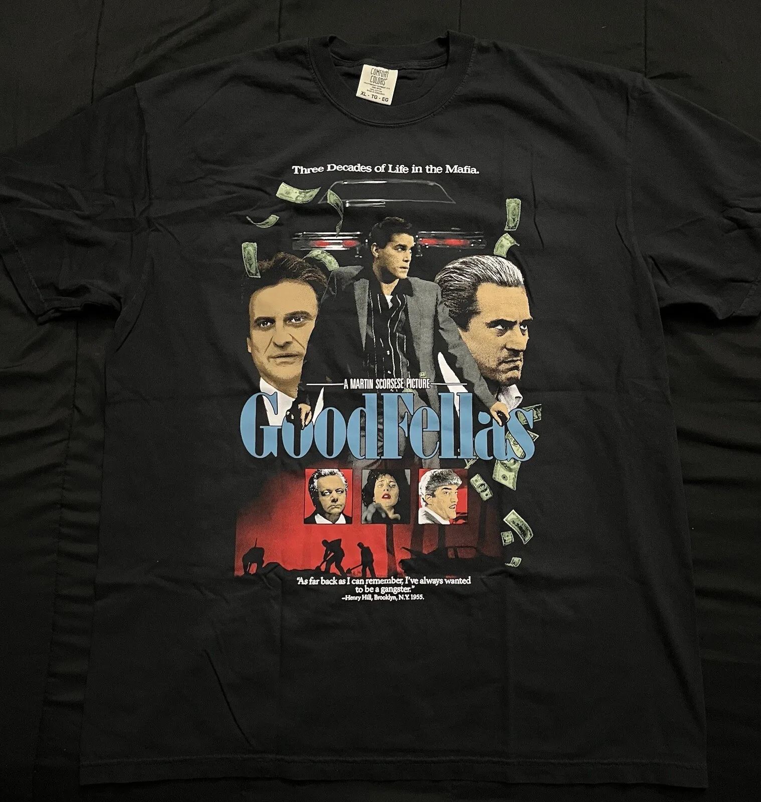 Goodfellas 1990 Limited Edition T Shirt Ray Liotta Robert De Niro Joe Pesci