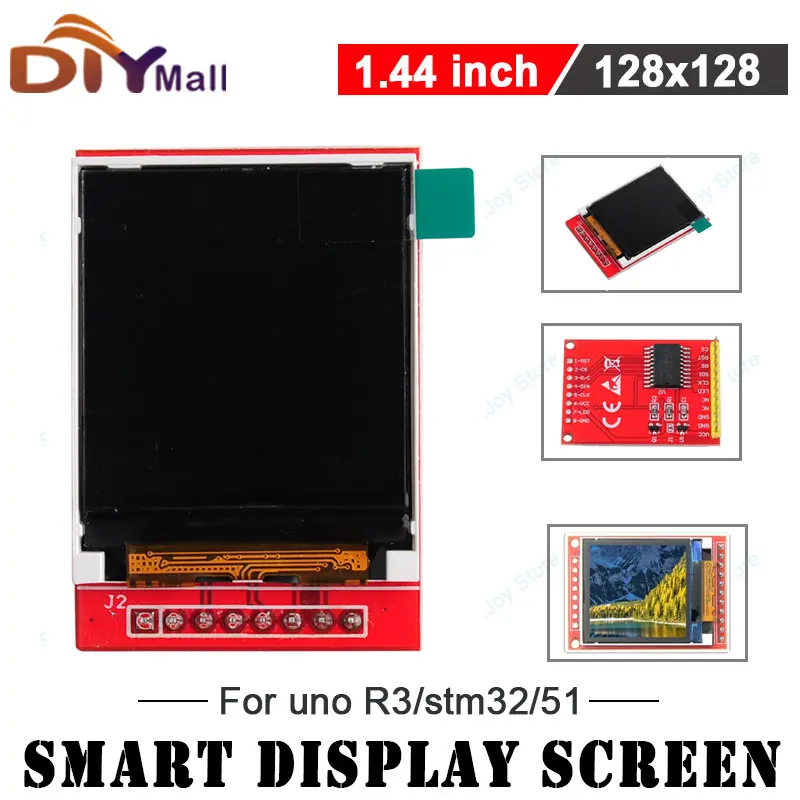 

1,44-дюймовый SPI TFT ЖК-дисплей 1/2 шт. 128x128 ST7735S 5 В/3,3 В 11-контактный для Arduino UNO/Mega2560/Raspberry Pi