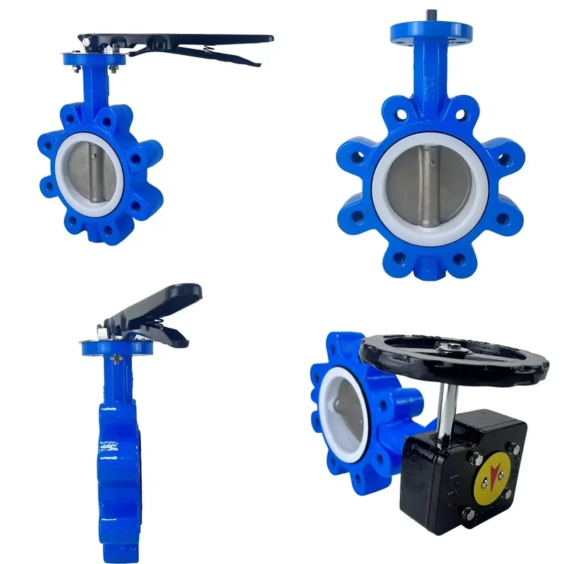 High Performance API609 4 Inch Manual 304 Stainless Steel Lug Type Cast Iron butterfly Valve for Air Conditioning