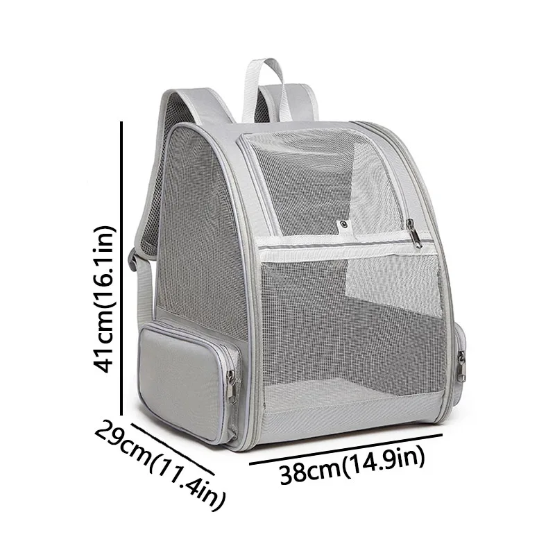 Pet Cat Bag Breathable Canvas Portable Cat Backpack Outdoor Travel Transport Bag For Cats And Puppy Carrying Pet Supplies