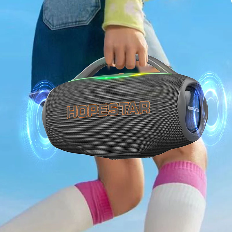 HOPESTAR H87 70W IPX5 Waterproof for Speaker 8800mAh 3-5H Playtime Outdoor Boombox with RGB LED Lights Party