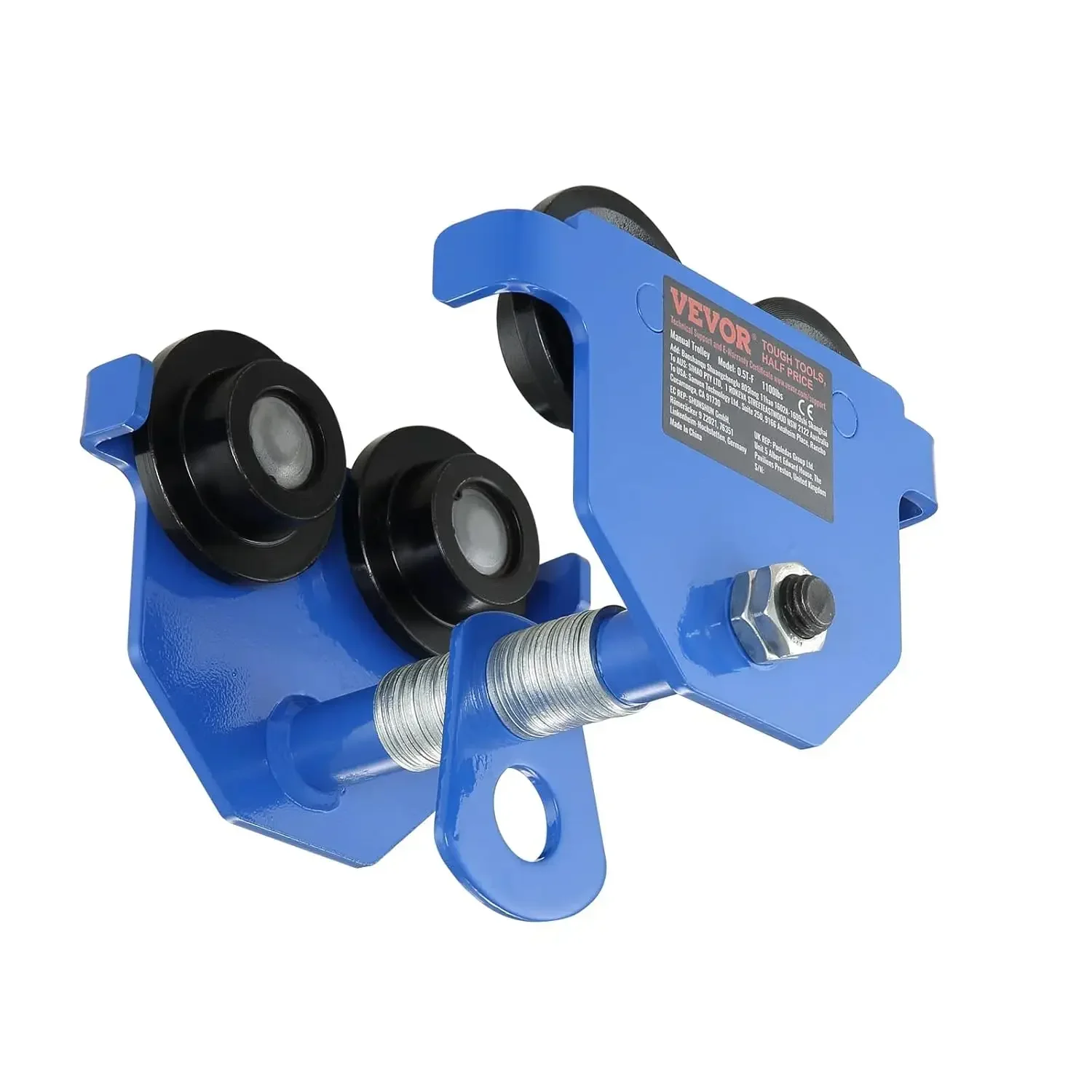 

Ручная тележка, тележка с нажимной балкой емкостью 1100 фунтов/0,5 тонны с двумя колесами