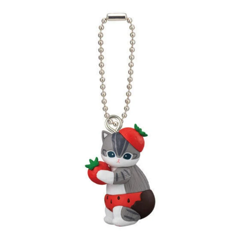 Bandai Authentic Mofusand Cat Gashapon Strawberry Chocolate Shaped
