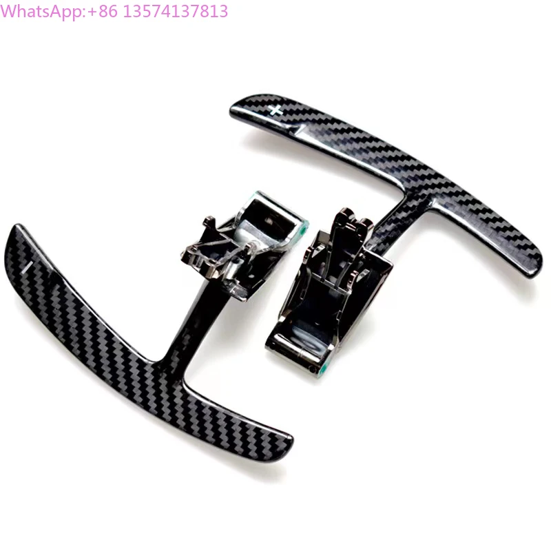 

2Pcs Real Carbon Fiber Car Steering Wheel Shift Paddle for Porsche Paramela 2022 992 911 2021 Paddle Shifter Extension