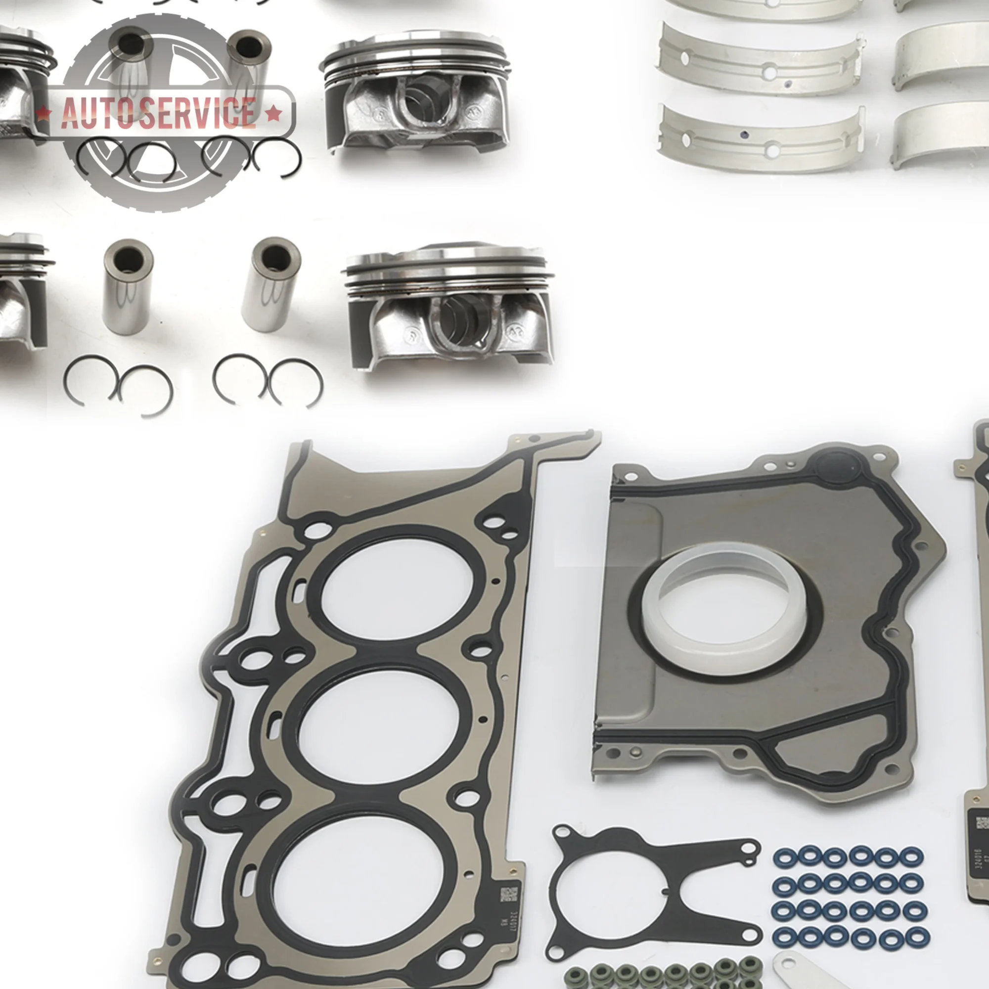 

302852 Engine Cylinder Head Gasket Set +Pistons + Bearings Rebuilding Kit M156 3.0BT V6 For Maserati GHIBLI LEVANTE 324016