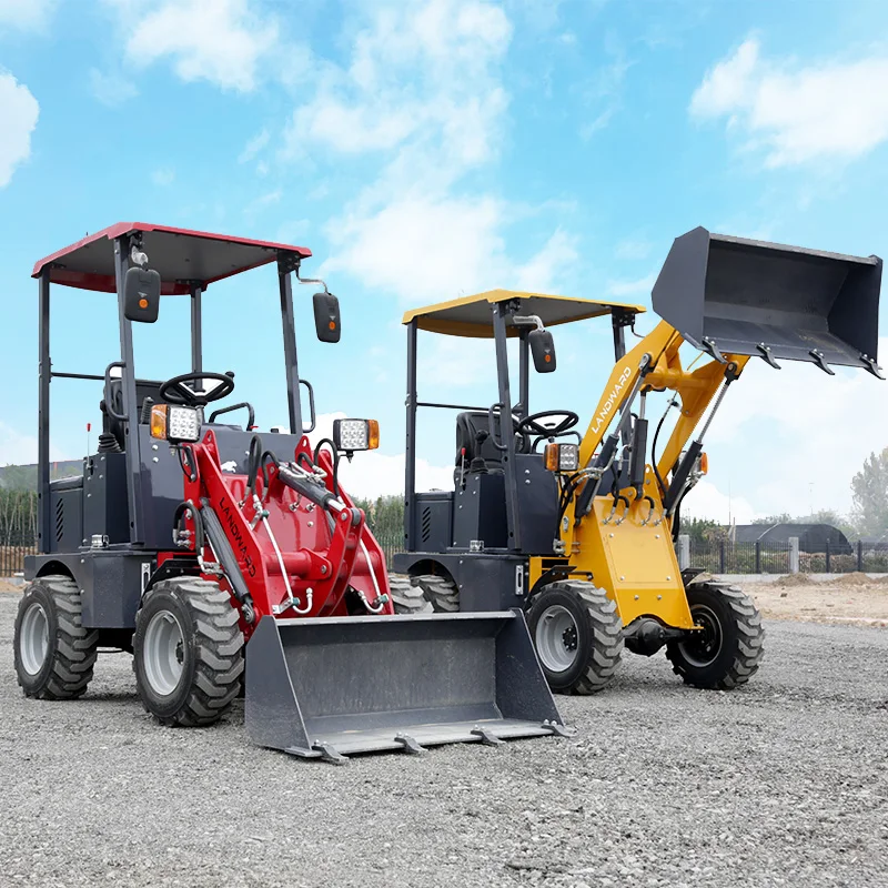 China New Electric Small Wheel Loader CE ISO Front End Loader 400KG Factory Price EPA Battery 4x4 Mini Loder Customized