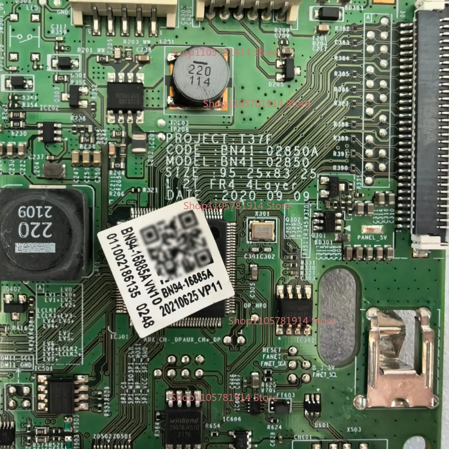 For The Driver Board BN41-02850A Is Suitable for Samsung Monitors, The Physical Picture of The Main Board BN94-16885A