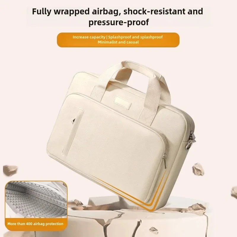 Funda para portátil 13,3 14 15,6 17,3 pulgadas, bolsa impermeable para portátil para Macbook Air Pro 13 15, bolso de hombro para ordenador, maletín