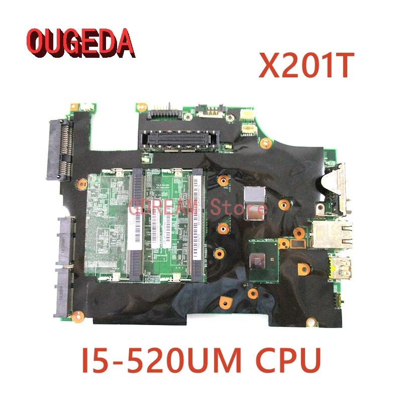 OUGEDA 09236-1 48.4DV03.011 63Y2180 For LENOVO Thinkpad X201T Talet I5-520UM Notebook Mainboard HM55 DDR3 Laptop Motherboard