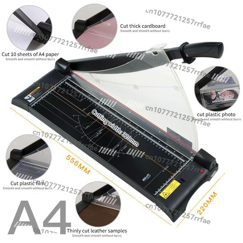 ماكينة قطع الورق اليدوية مقاس A3 مكونة من 10 صفحة للمكتب الاحترافي