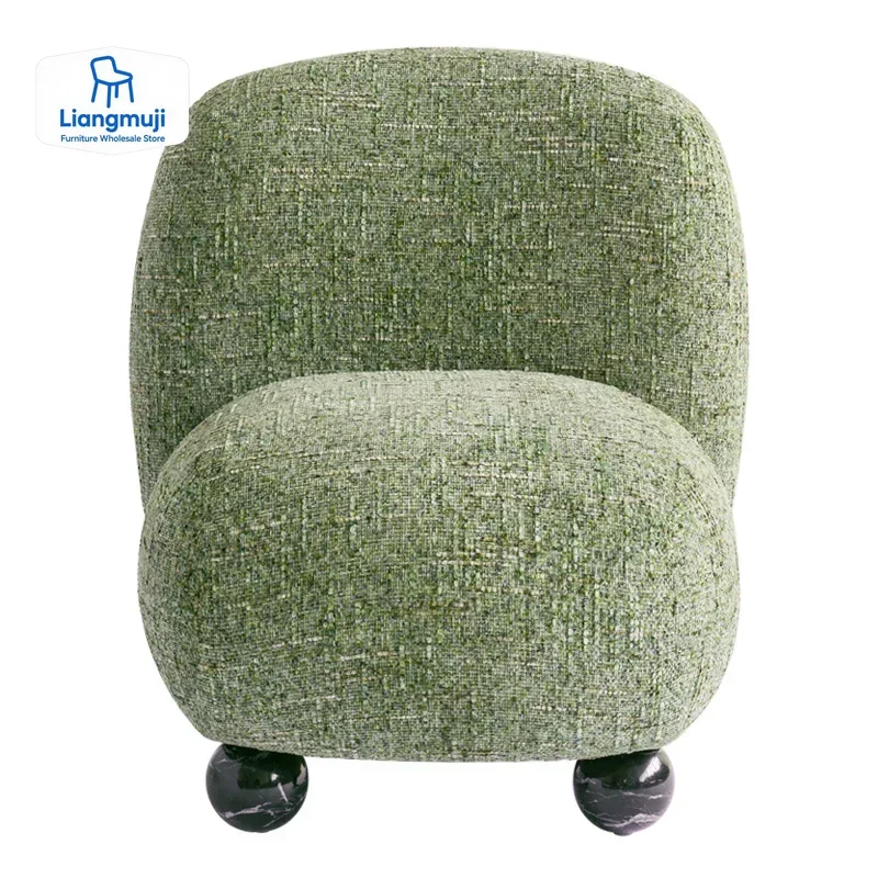 

Morro Vanity Chair Italian Minimalist Living Room Single Sofa Designer Retro Chair Mixed Leisure Fauteuils De Salon Furniture