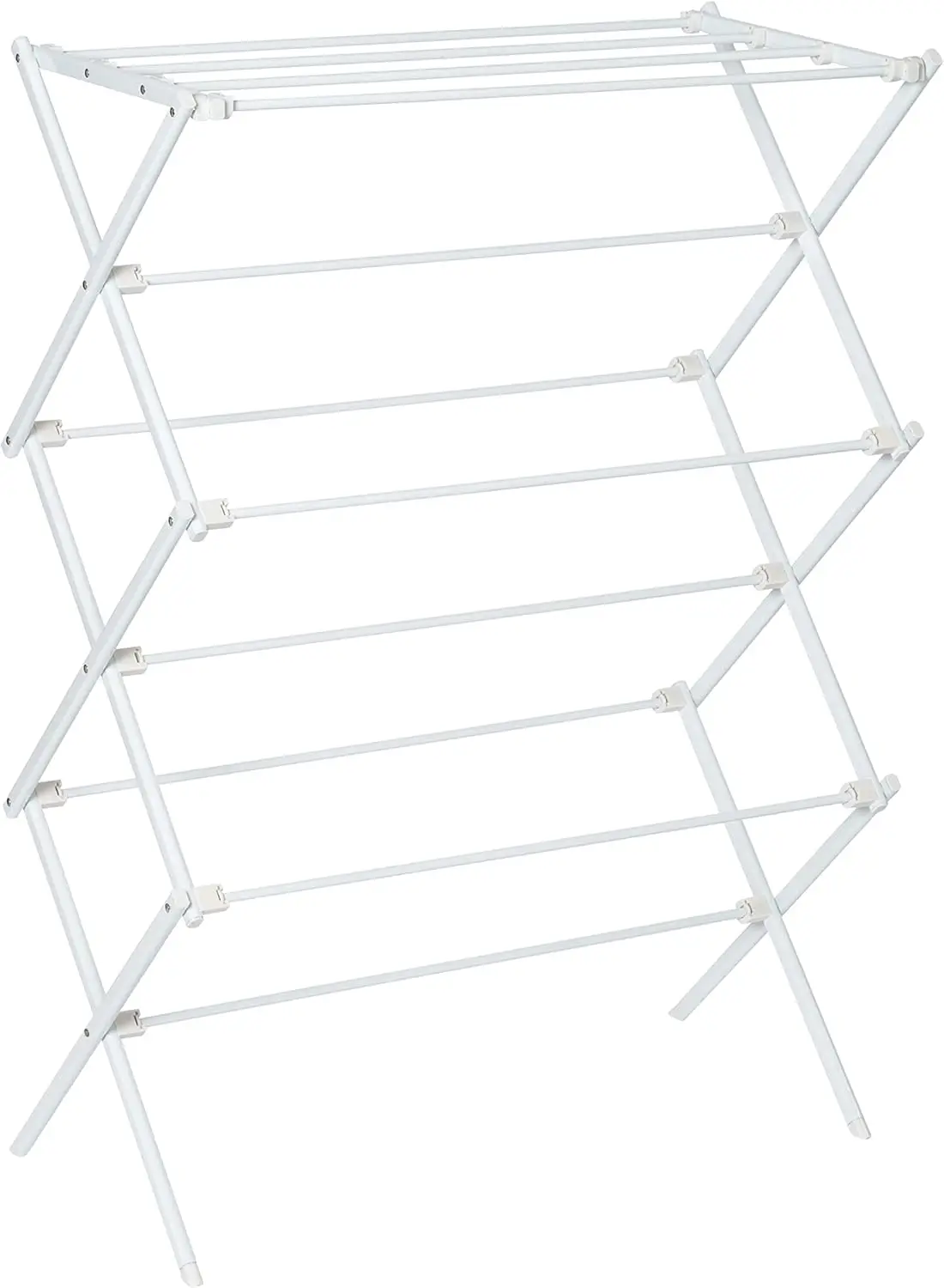 

Collapsible Laundry Drying Rack, Portable Clothes Rack, Space-Saving & Easy to Store Metal Garment Rack, Sturdy Clothes