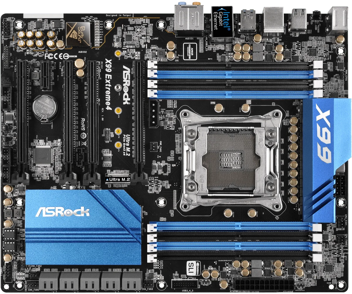 X99 Płyta główna ASRock X99 EXTREME4 Płyta główna LGA 2011-3 DDR4 256 GB Obsługa 2695 2690 2629 2683 i7-6800K procesor Ultra M.2 ATX