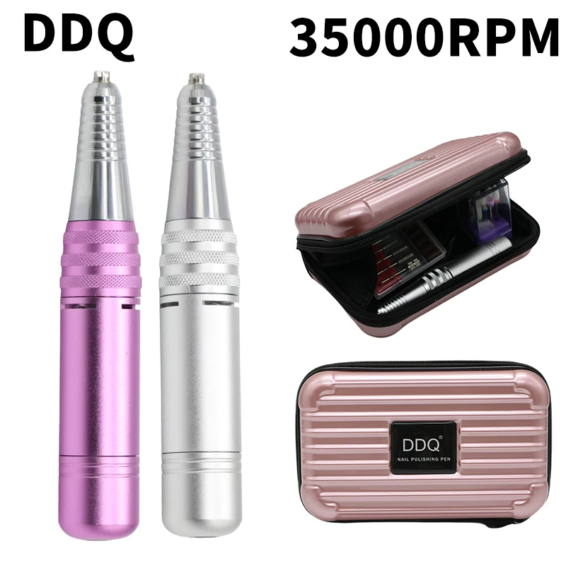 

DDQ208 Electric Nail Drill Manicure Portable USB Cable Machine Nail Salon Lathe Remover Cutter Set Nail Gel Polisher Equipment