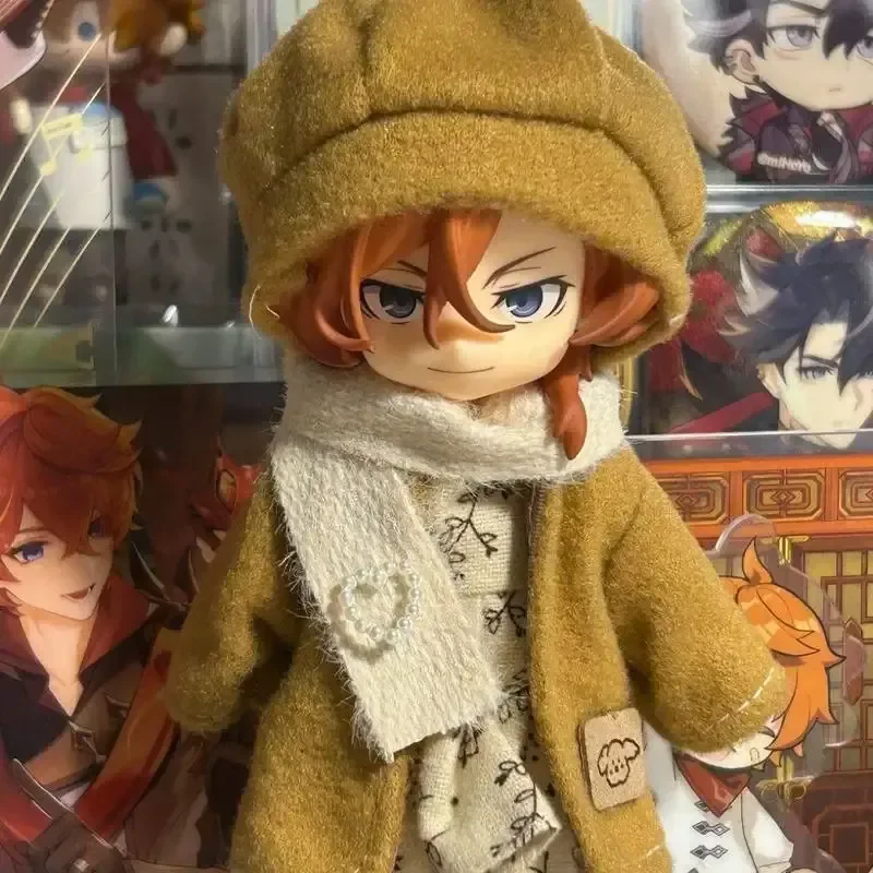 Cute Anime Figure Bungo Stray Dogs Nakahara Chuya Full Set Ob11 Doll Bjd Doll Clothes Action Figure Toy Desktop Decoraction Gift - view 3