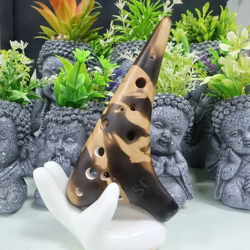 Ocarina de 12 agujeros, tono C alto, Ocarina curativa con sonido, Ocarina para principiantes y niños, Ocarinas de dolomita, instrumentos musicales profesionales Orff