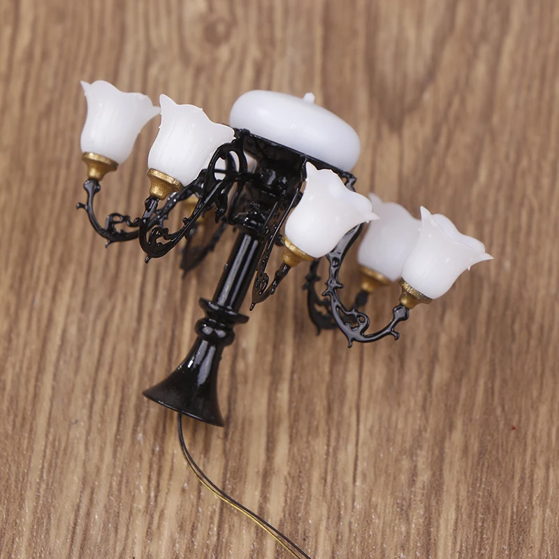 Miniature Dollhouse Ceiling Lamp Wall Light Desk Mini LED Lighting Home Decoration Doll Furniture Toy