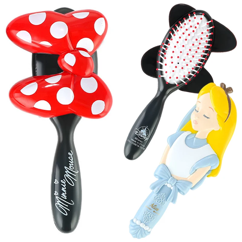 

Расческа на воздушной подушке Disney с Минни Маус, расческа «Алиса», расческа принцессы для девочек, массаж кожи головы, антистатические инструменты для укладки волос в салоне