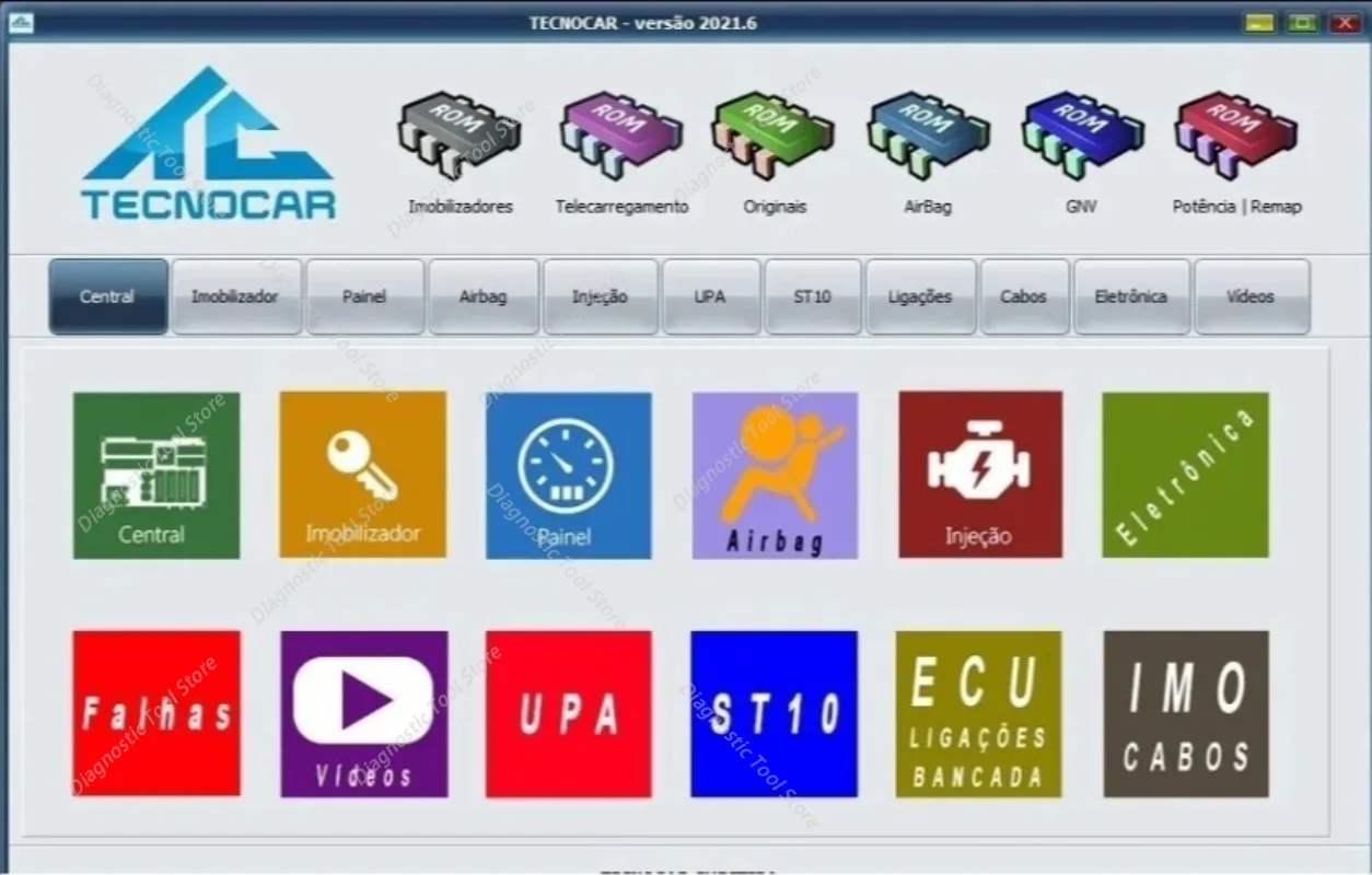 for Tecnocar 2021.06 cross-information chips,connectors,electricity,injection,airbag,UPA,ST10 car Maintenance diagnostic tools