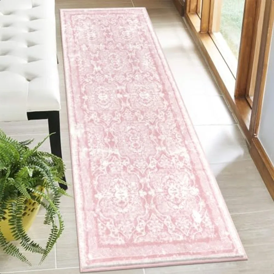 

Hallway Runner Rug Shaggy Soft Laundry Rug Runner Non Slip Entryway Runner Mat Washable Farmhouse Kitchen Area Carpet for Bath