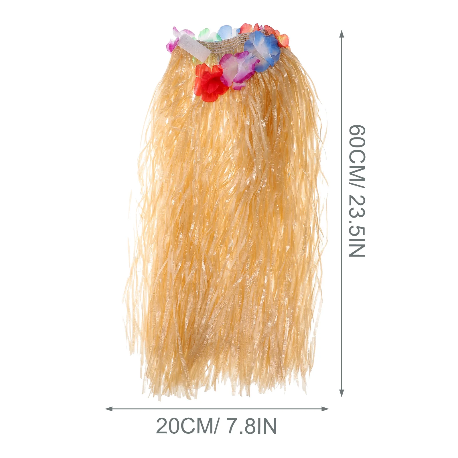 

Hula Skirt Classic Hawaiian Costume Elastic Grass Skirt for Luau Party Performance Dance Hula Bra Hawaiian Costume