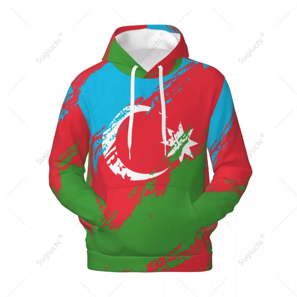 Unisex Azerbaijan Flag Color Hoodie 3D Men Women Harajuku Sweatshirt Pullover Hoodies Polyester Casual