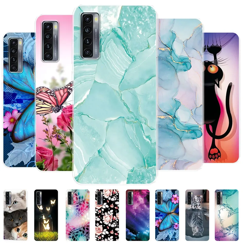 Funda protectora de silicona suave para teléfono, carcasa transparente para TCL 20L Plus, TCL 20B 20 S TCL 20 SE 20AX, TCL 20 20R 5G