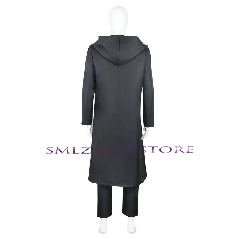 Anime Solo Leveling Sung Jin Woo Cosplay Costume Men Black Hooded Trench Wig Suit Role Hunter Shun Mizushino Outfit for Man
