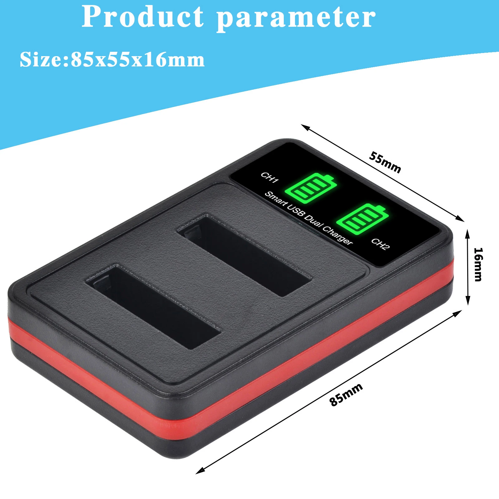 بطارية دورابرو وشاحن ليد مزدوج ، سوني سيبراني شوت ، شوت ، من من من من ، من من ، من من من ، من ، من ، من ، ومن ثم