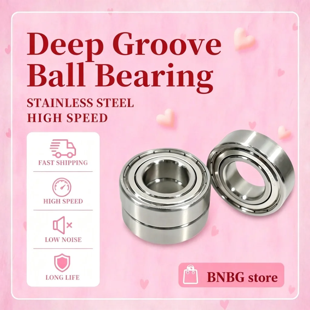 2Pcs Stainless Steel Bearing S 6300 6301 6302 6304 6305 6306 6307 6308 6309 ZZ 304 440 Miniature Anti-rust High Hardness Bearing