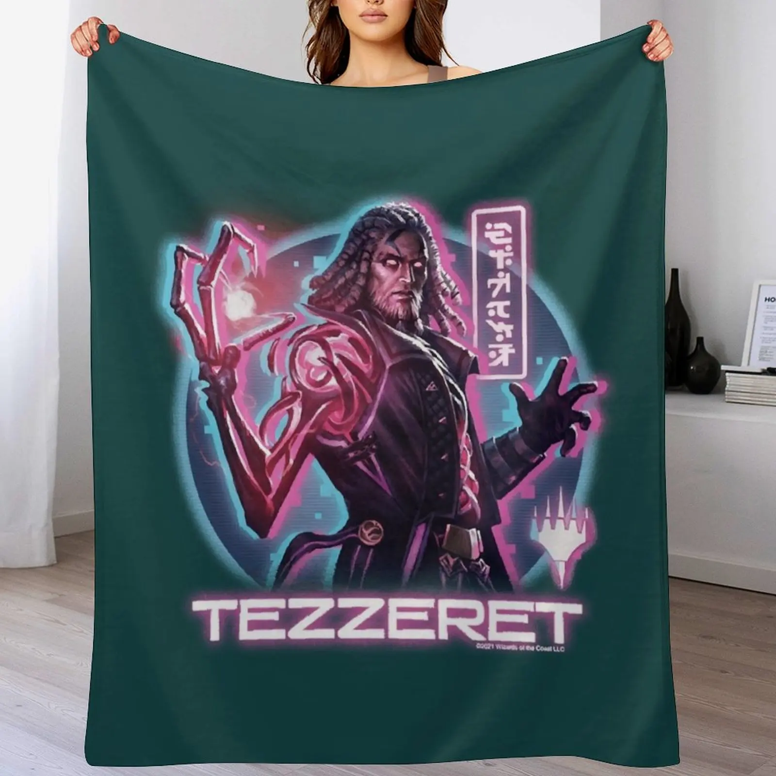 

Magic The Gathering Tezzeret Throw Blanket Weighted Thins Heavy Blankets