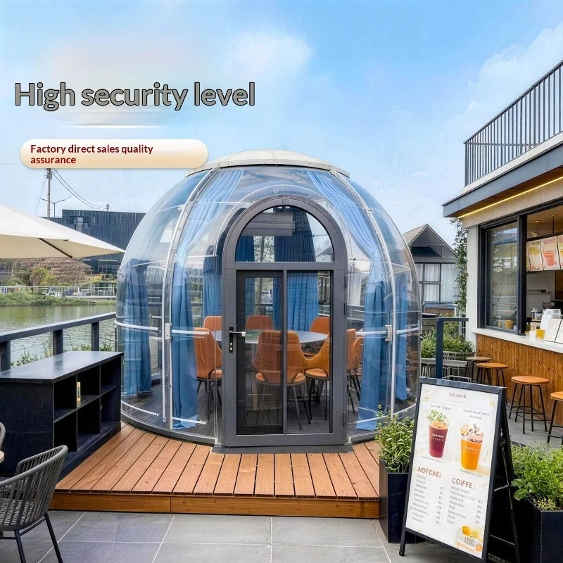 Modern Thermoformed Plastic Starry Sky Dome Capsule Custom Vacuum Forming Bubble House for Outdoor Rental Glamping Homestay