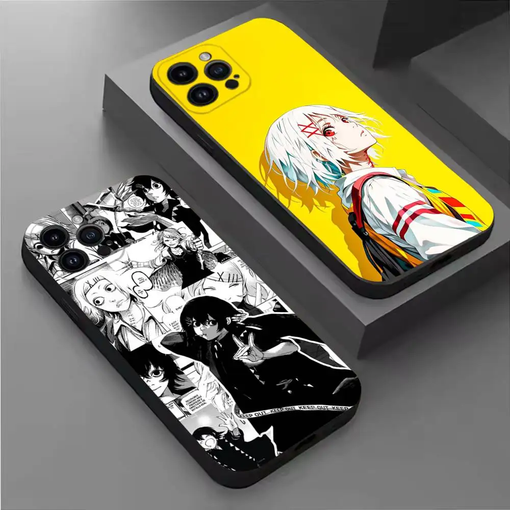 

Juuzou Suzuya Phone Case For iPhone 17,16,15,14,13,12,11 Plus,Pro Max,XS,X,XR,SE,Mini,8,7,Soft Silicone Black Cover