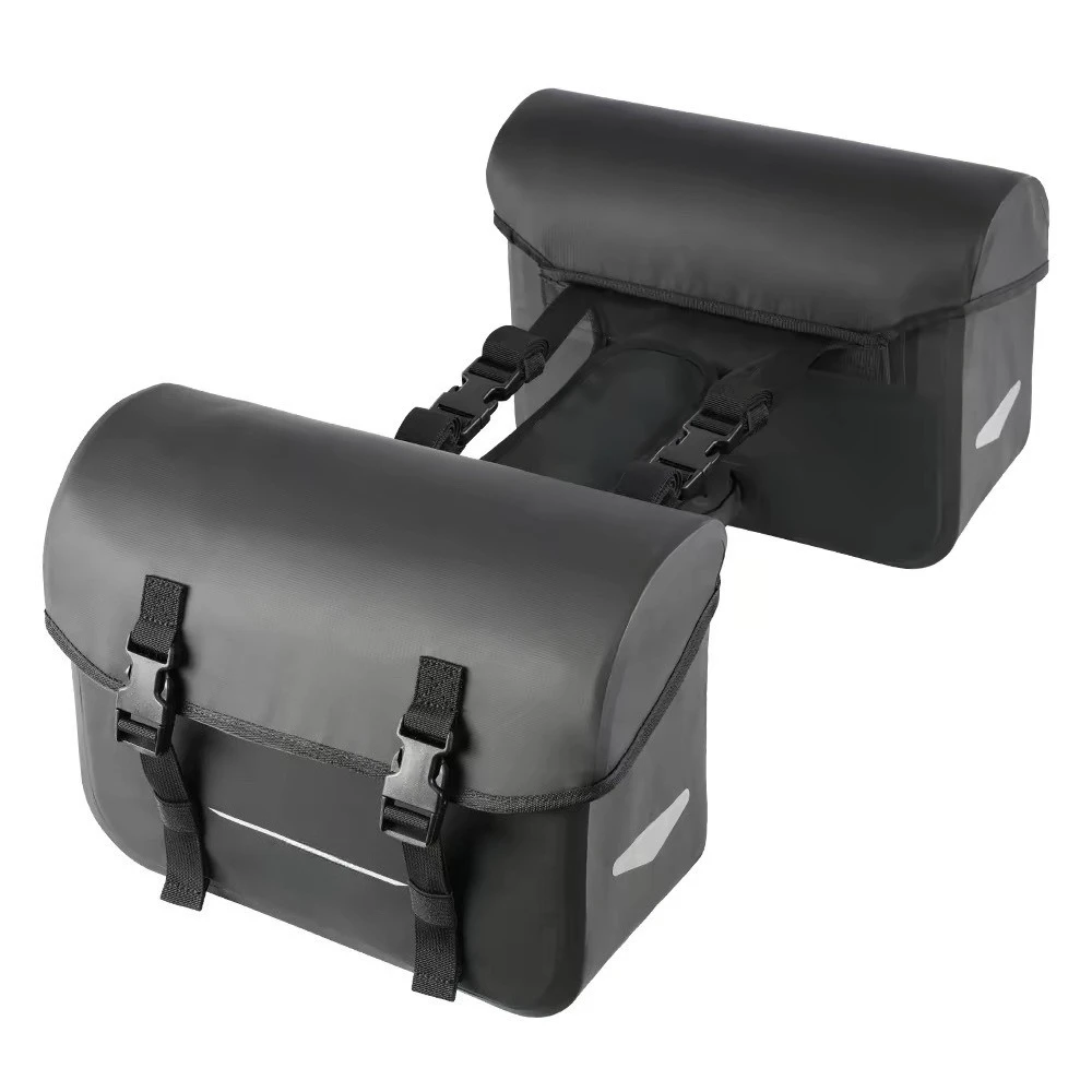 Waterproof Motorcycle Saddle Side Bag, Motorbike Pannier Luggage for E-bike Bicycle Riding