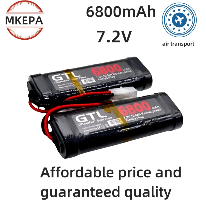 New 7.2V Battery 6800mAh NiMH Battery Pack RC Car Truck Bugibot Tank ni mh Batterias Grey Dinner Power Supply