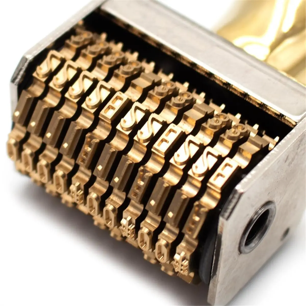 【MUST-HAVE LIST】 Brass Date Stamp Adjustable Letter Code Stamp Scrapbook Diary Handbook Stamp 5x37mm