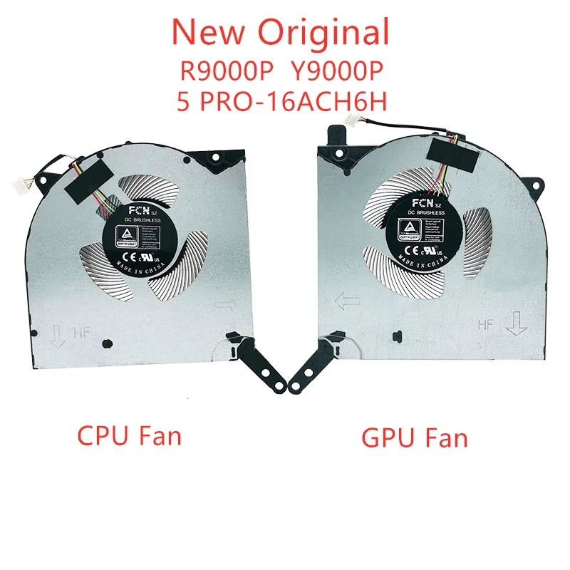 New Original Laptop CPU Cooling Fans For Lenovo Legion 5 PRO-16ACH6H R9000P Y9000P IAH7H 2021 Fan 5H40S2028 DC5V 0.5A DC10V 0.8A