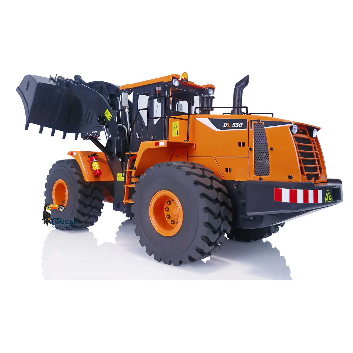 1/14 WA470 980L XDRC RC Loader Metal Hydraulic Remote Controlled Light Sound Construction Vehicle Toucan Toys THZH1375