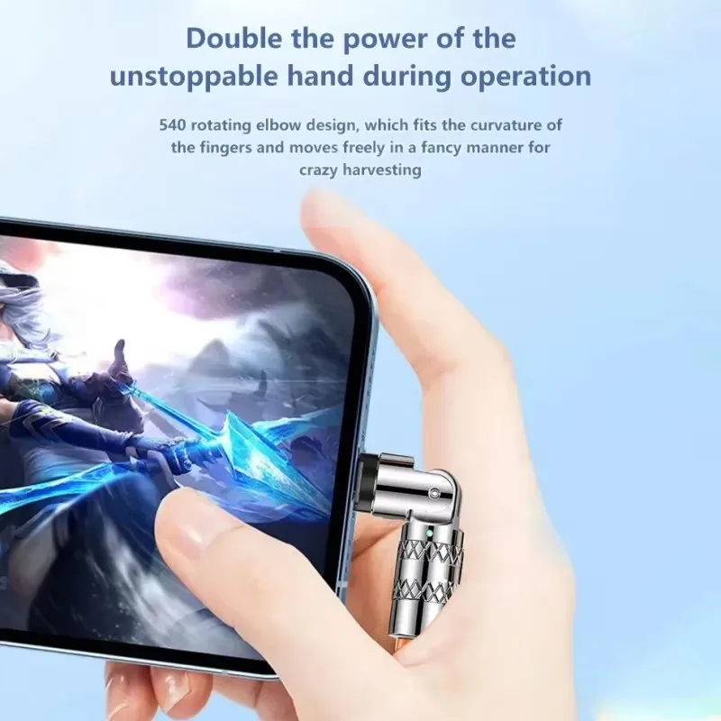 120W Cable 7A Super Fast Charge USB Type C Cable 180° Rotation Elbow Cable for Game for Xiaomi Redmi Phone Charger USB C Cable