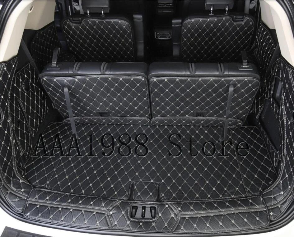 لفورد اكسبلور 2020 2021 2022 اكسسوارات السيارات الجذع الحصير حماية الجلود حصيرة Catpet الغطاء الداخلي جزء السيارات التصميم