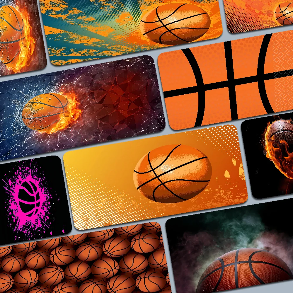 

Basketball Funny Unique Desktop Pad Game Mousepad Size For Large Edge Locking Game Keyboard Pad