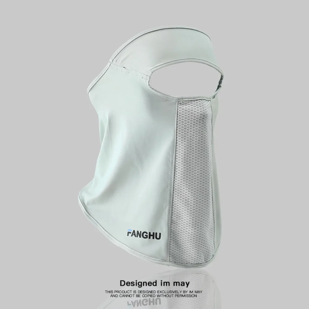 Gran oferta protección del cuello máscara de protección solar de seda de hielo UPF50 + mangas Anti-UV agujero para gafas cordón para la oreja Facial Gini deportes al aire libre