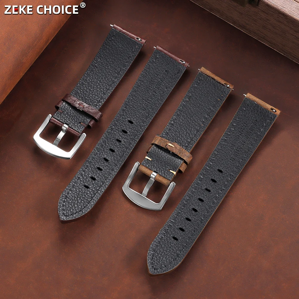 Pulseira de Couro Genuíno Vint - Smartwatch Vintage Watches For Men avaliação e preço