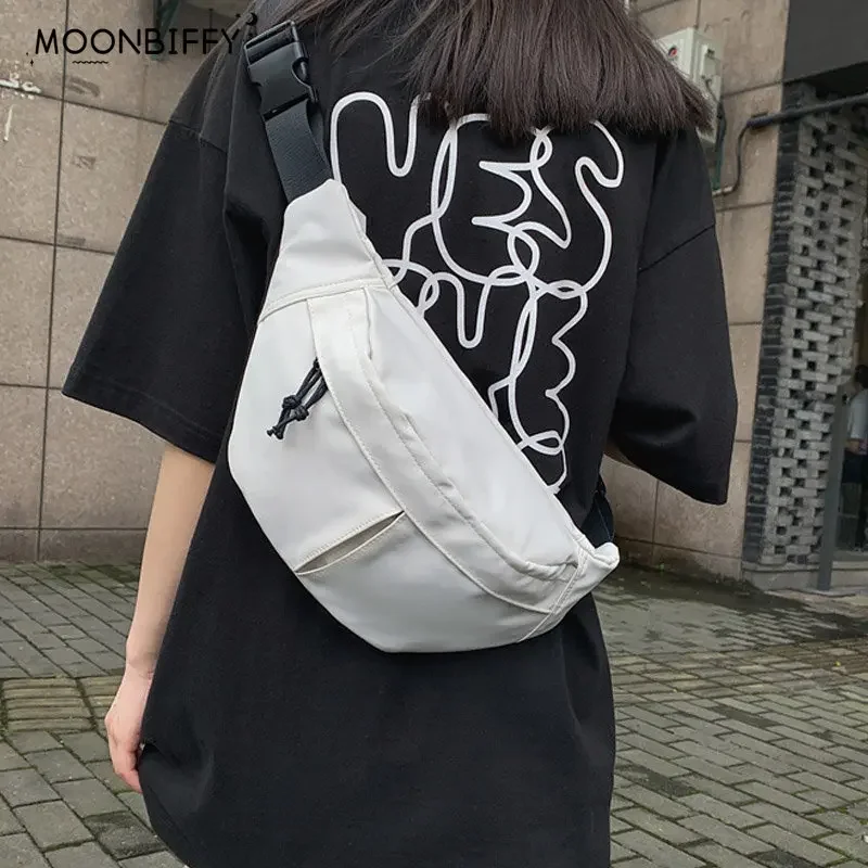 

2022 Fashion New Unisex Fanny Pack Street Hip-hop Belt Bag Multifunction Nylon Chest Pack Outdoor Sport Waist Bag Shoulder Bags