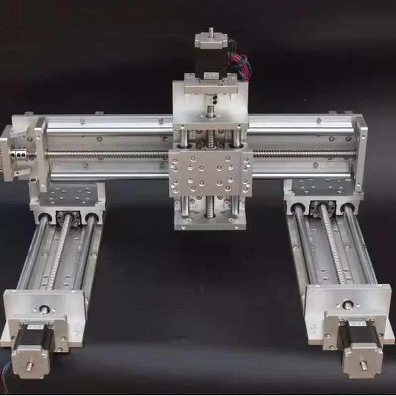 0.01mm High Precision XYZ Three Axis Gantry Ball Screw Electric Linear Stage Module CNC Cross Slide Steel Structure for