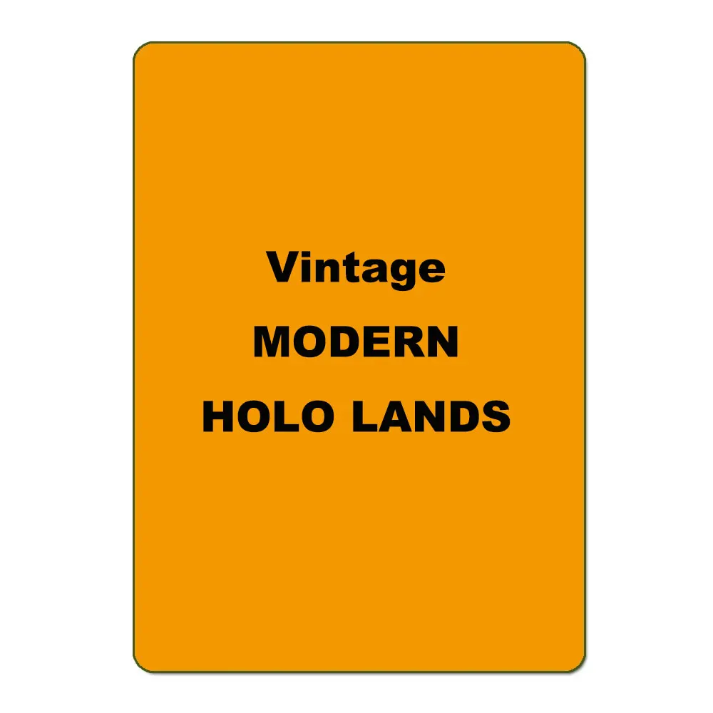 

Pre-Made Whole Sets Board Game Cards Modern Lands Vintage 56 Pieces Set Holostamp Black Core Wholesale Deck Proxy Cards