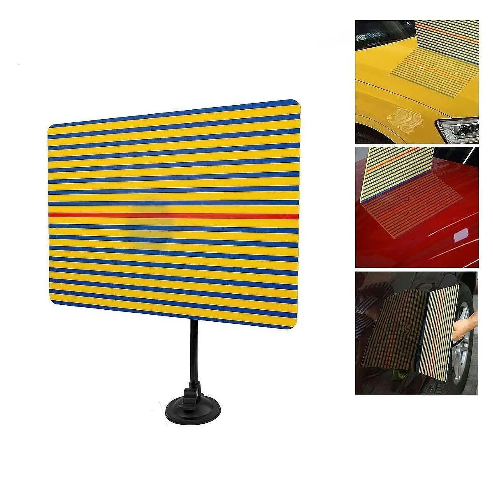 Lined Striped Dents Board Dents Detection Tool Dents Removal Acrylic Paintless Dents Removal Metal Plate Striped Reflector Board