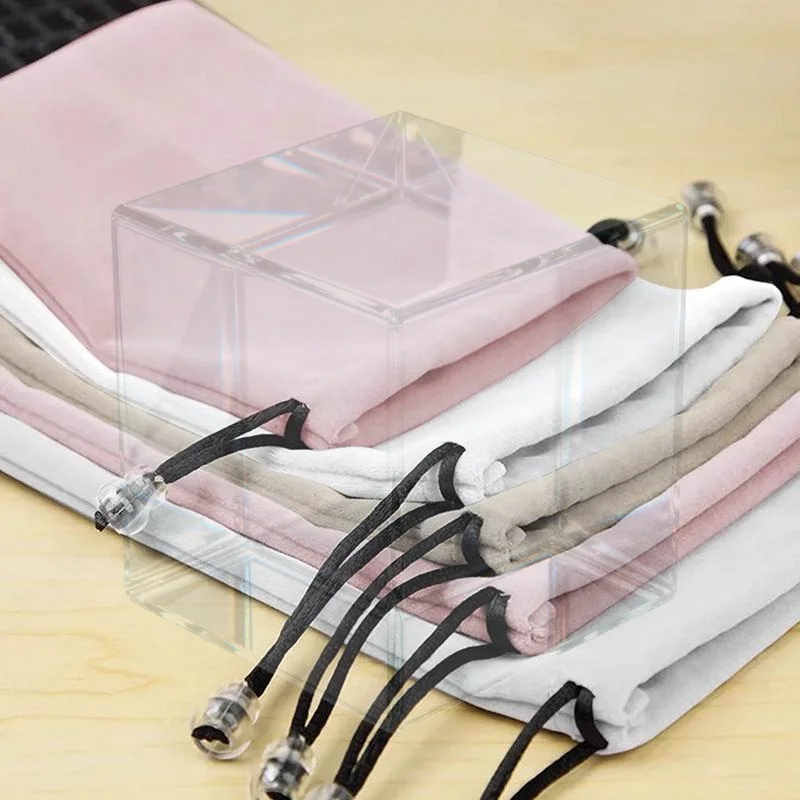 Waterproof Flannel Drawstring Bags For Mobile Phones Sunglasses Electronics Travel Storage Organizer Bags
