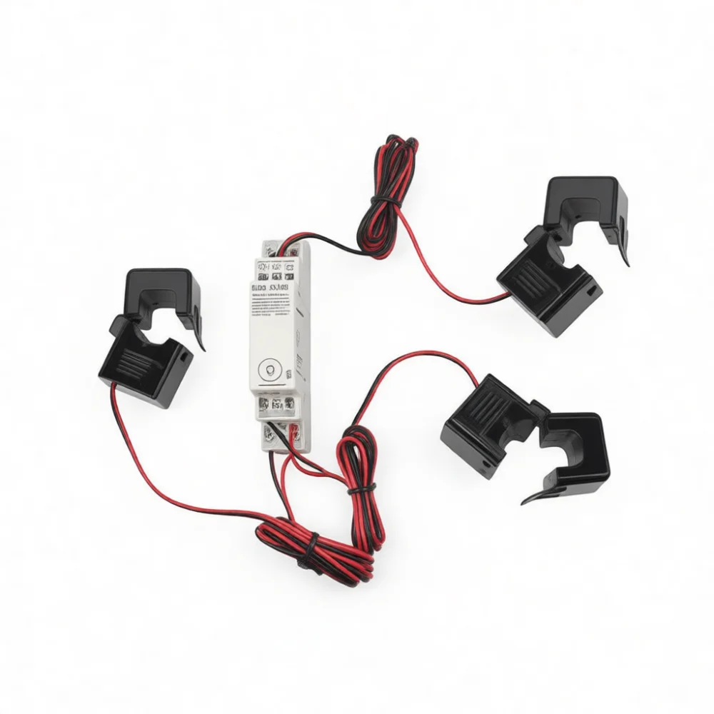 Three Phase Smart WiFi Electricity Meter DIN Rail Digitial Energy Monitor Remote Power Consumption Usage Tracking Gauge