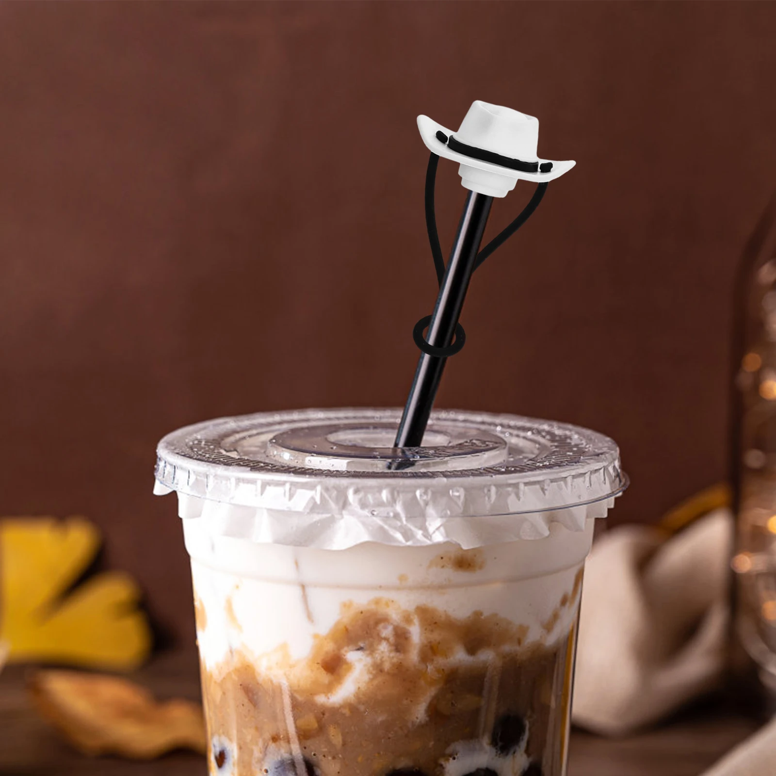 

4 Pcs Cowboy Hat Straw Silicone Covers Cap Drinking Straight for Tip Silica Gel